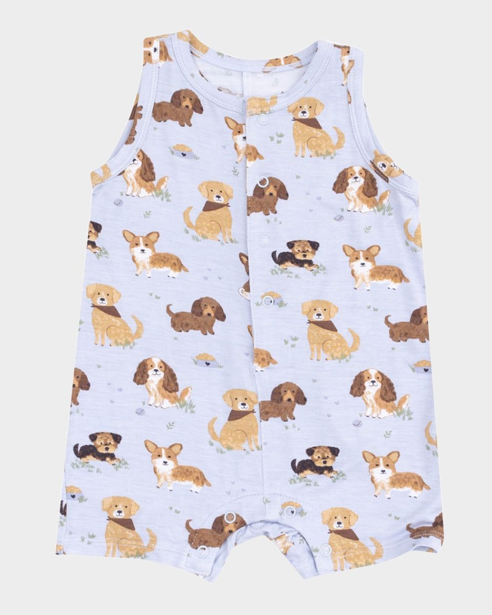 Boy's Best Friends Dog Playsuit, Size 3M-24